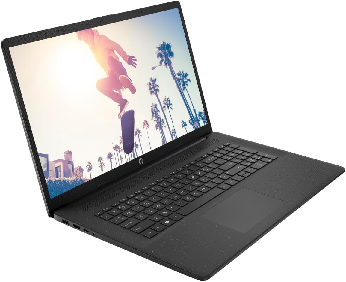 HP 17t-CN300 Personal Laptop, 2025, Free Lifetime Office 2024,Copilot AI Chat, 13th Gen Intel Core i5-1334U (10cores),12GB RAM, 512GB PCIe SSD, WiFi 6, Long Battery Life,Windows 11 Pro, Jet Black