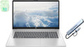 HP 17.3' FHD Business & Student Laptop Computer, 64GB RAM 2.5TB Storage (2TB SSD+512GB Docking Station Set), 6-Cores AMD Ryzen 5, Windows 11, PLUSERA Earphones, Silve