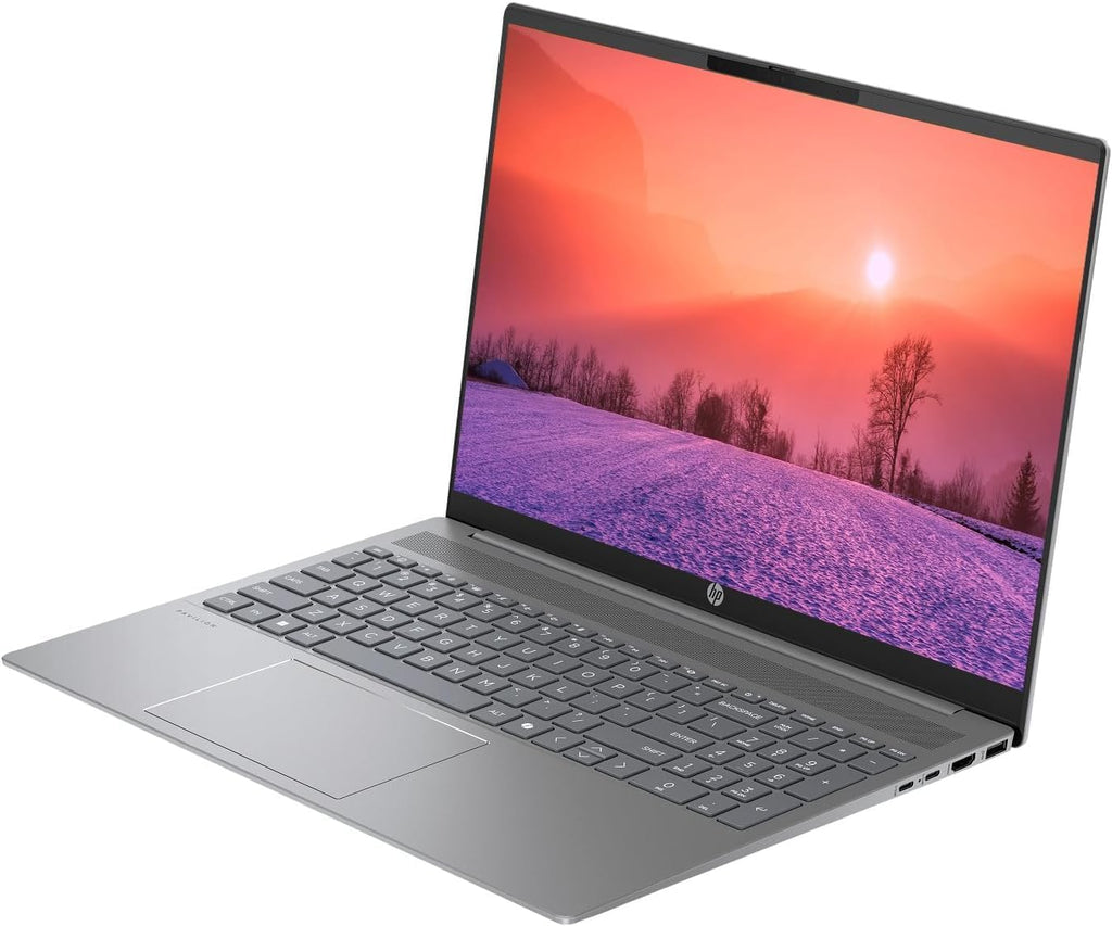 HP Pavilion Lightweight 16' 2K Laptop, Ryzen 5 8540U Processor Up to 4.89GHz, 8GB LPDDR5, 512GB SSD, Backlit Keyboard, Windows 11 Home OS, Star Gray, Renewed