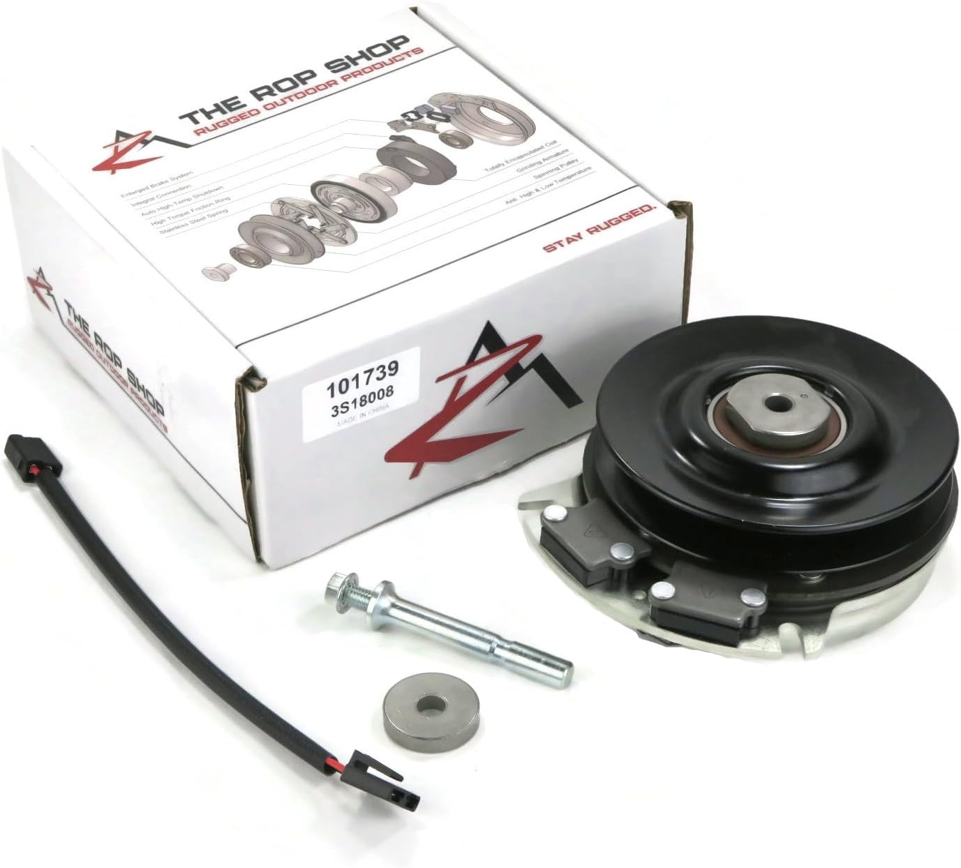 The ROP Shop Electric PTO Clutch for John Deere TCA16999, TCA19141, TCA20380 Yard Lawn Mower