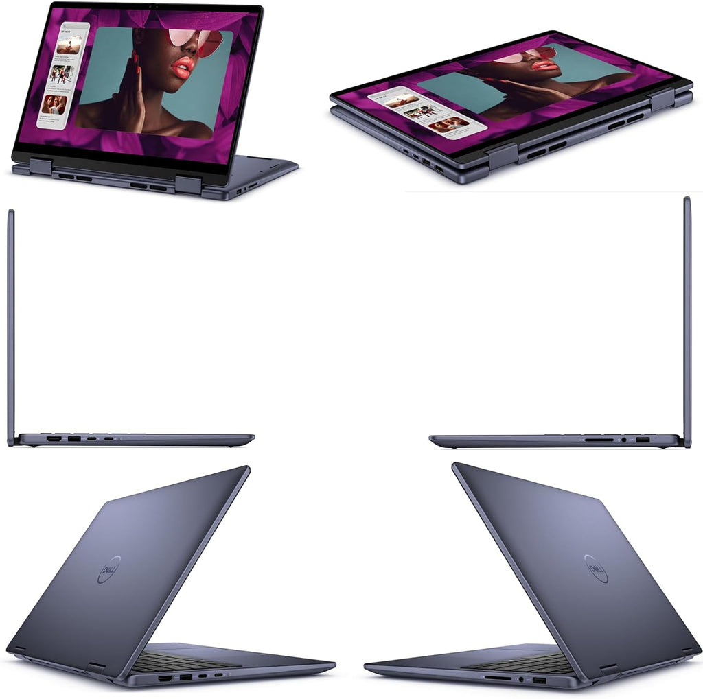 Dell - Inspiron i7445 Touchscreen 2-in-1 Laptop，14' FHD Display, AMD Ryzen5 8640HS, Backlit Keyboard, Fingerprint, 16 GB DDR5, 512 GB SSD, Windows 11 Pro, w/Accessories