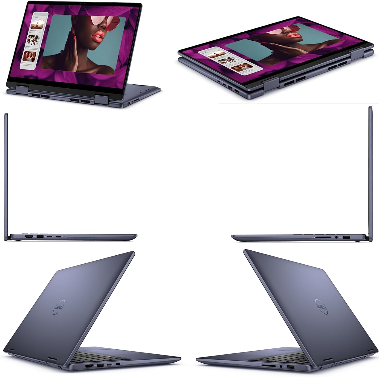 Dell - Inspiron i7445 Touchscreen 2-in-1 Laptop，14' FHD Display, AMD Ryzen5 8640HS, Backlit Keyboard, Fingerprint, 16 GB DDR5, 512 GB SSD, Windows 11 Pro, w/Accessories