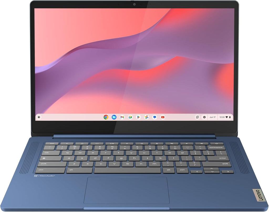 Lenovo IdeaPad Slim 3 Chromebook Laptop - 2024 - Lightweight Laptop - Waves MaxxAudio® Speakers - 14' HD Display -720p Camera - 4GB Memory - 64GB Storage - MediaTek Kompanio 520 - Abyss Blue