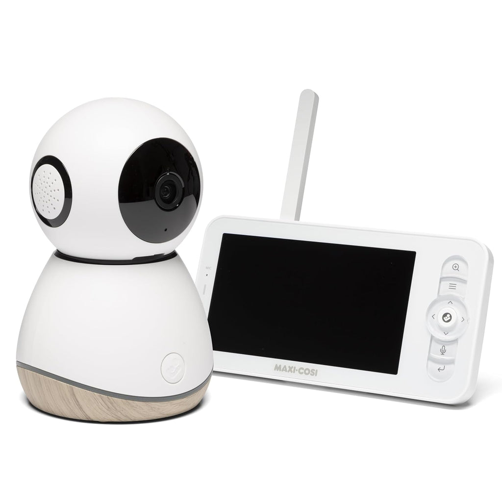 Maxi-Cosi See Pro 360 Baby Monitor with CryAssist™ AI Cry Translation, 2K HD camera with PTZ, Secure Non Wi-Fi 5 inch parent unit, 10 hour battery, Soothing Lullabies, 2-way audio