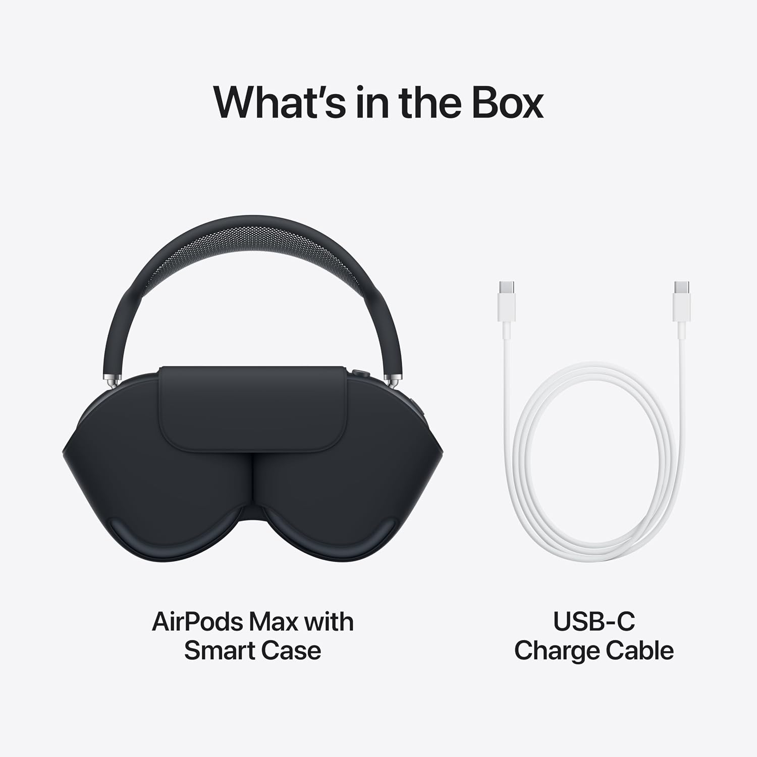 Apple AirPods Max Wireless Over-Ear Headphones, Pro-Level Active Noise Cancellation, Transparency Mode, Personalized Spatial Audio - Midnight with AppleCare+ (2 Years)
