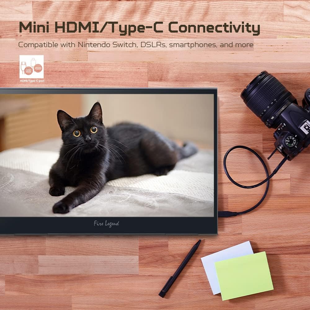 AOPEN by Acer Portable Monitor 16PM6Q bmiux 15.6-inch Full HD (1920 x 1080) Portable IPS Monitor (2 x USB Type-C & 1 x Mini HDMI Port)