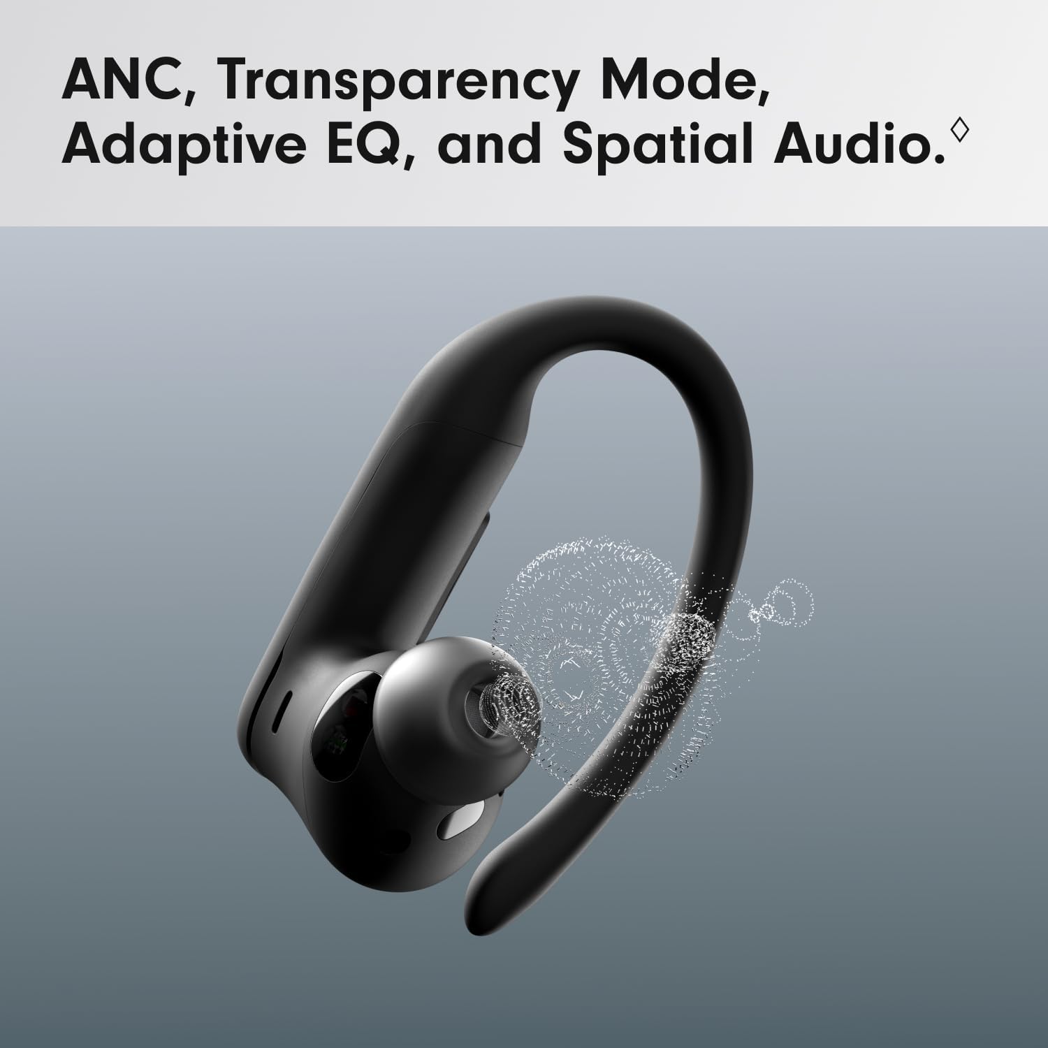 Beats Powerbeats Pro 2 - Wireless Noise Cancelling Workout Earbuds with Secure- Fit Earhooks, Up to 45-Hour Battery with Charging Case, Sweat & Water Resistant, Heart Rate Monitoring - Jet Black