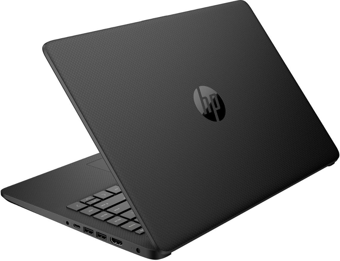 HP Stream 14' HD (1366 x 768) Laptop, Intel Celeron N4120, 4GB Memory, 128GB eMMC, Media Card Slot, WiFi, Bluetooth, Windows 11 Home in S Mode, Jet Black (Renewed)