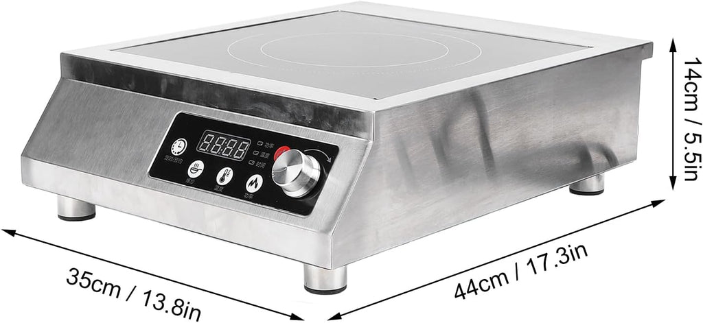 Portable Induction Cooktop,3500W Countertop Burner Induction Hot Plate Induction Cooker Electric Cooking Cooktop with Angle Control Panel for Kitchen Cooking (01)