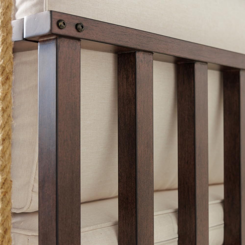 The Madison Steel Daybed Porch Swing with Included Outdoor Cushion Set