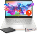 HP 14 Laptop Ultra Thin & Light, Intel N150 Quad-Core Processor, 16G RAM, 128GB SSD, HDMI, USB-C, WiFi 6, SD Card Reader, Microsoft Office 365 Included, Windows 11, Rose Gold, XtreDura Accessories