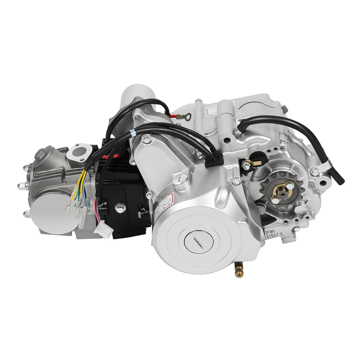125CC 4 Stroke Engine Motor for ATVs, Single Cylinder Air Cooling Engine Motor Kit, Electric Start Lawn Mower Accessories Engine (Forward-Neutral-Reverse Transmission)