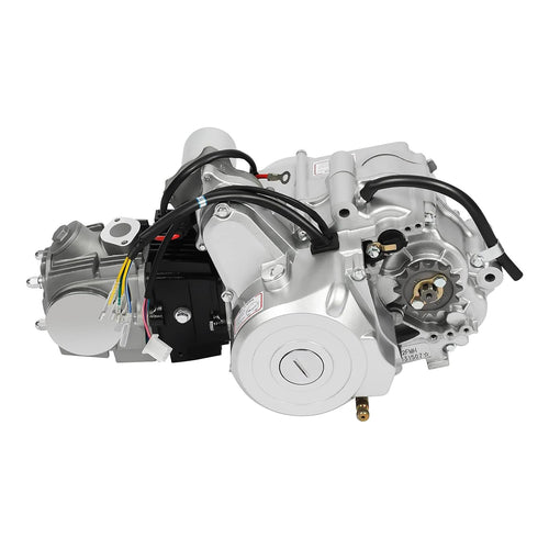 125CC 4 Stroke Engine Motor for ATVs, Single Cylinder Air Cooling Engine Motor Kit, Electric Start Lawn Mower Accessories Engine (Forward-Neutral-Reverse Transmission)
