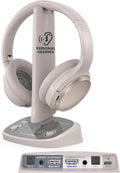 Avantree Crescendo Me – Left & Right Ear Customized TV Listening System for Seniors, App-Based Hearing Test, HDMI ARC & Soundbar Passthrough, Multi-Headphone Wireless System, Clear Dialogue Boost