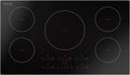 Empava 36 Inch Built-In Electric Induction Cooktop, 5 Zone Smooth Glass Surface, Touch Sensor Panel, Power Boost, Timer Control, Child Lock Feature, Hardwired Kitchen Appliance