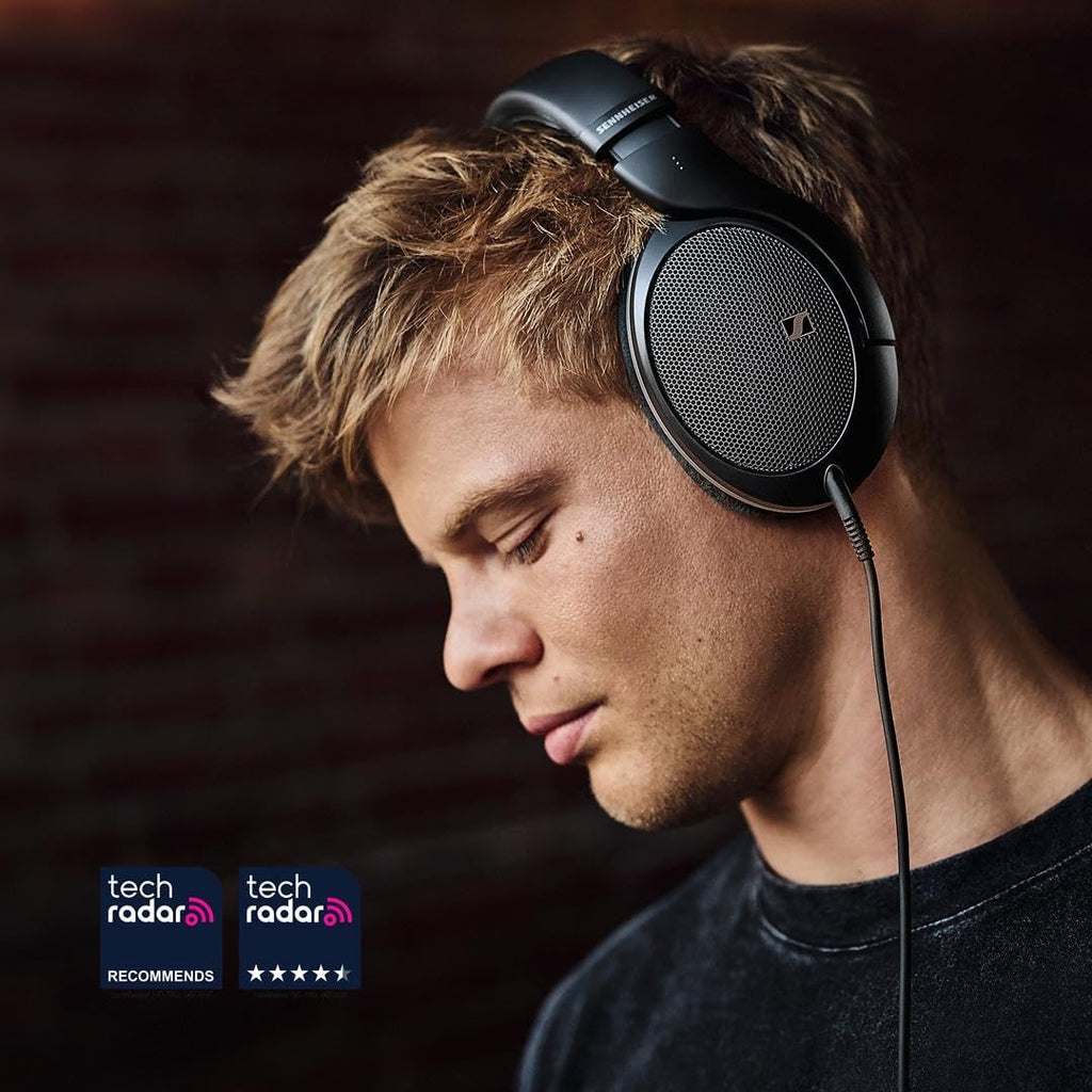 Sennheiser HD 550 Open-Back Audiophile Headphones - Lightweight Design, Best-in-Class Sound with Enhanced Bass and Treble, Gaming & Remote Work Ready, Compatible with 3.5mm and 6.35mm Audio Jacks