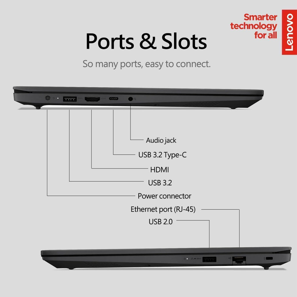 Lenovo 15.6' Laptop Computer for Business and Home, FHD, Intel Processor, 16GB DDR4 RAM, 1TB PCIe SSD, WiFi 6, Bluetooth 5.2, HDMI, Type-C, Black