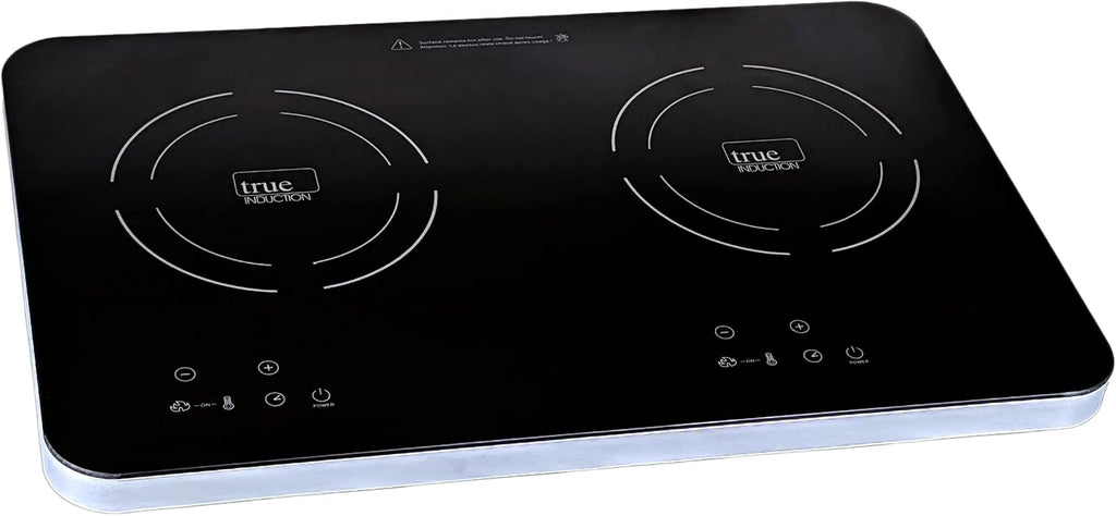 TI-2C 23 inch Portable Dual Induction Glass-Ceramic Cooktop, 1750W, UL1026 Certified