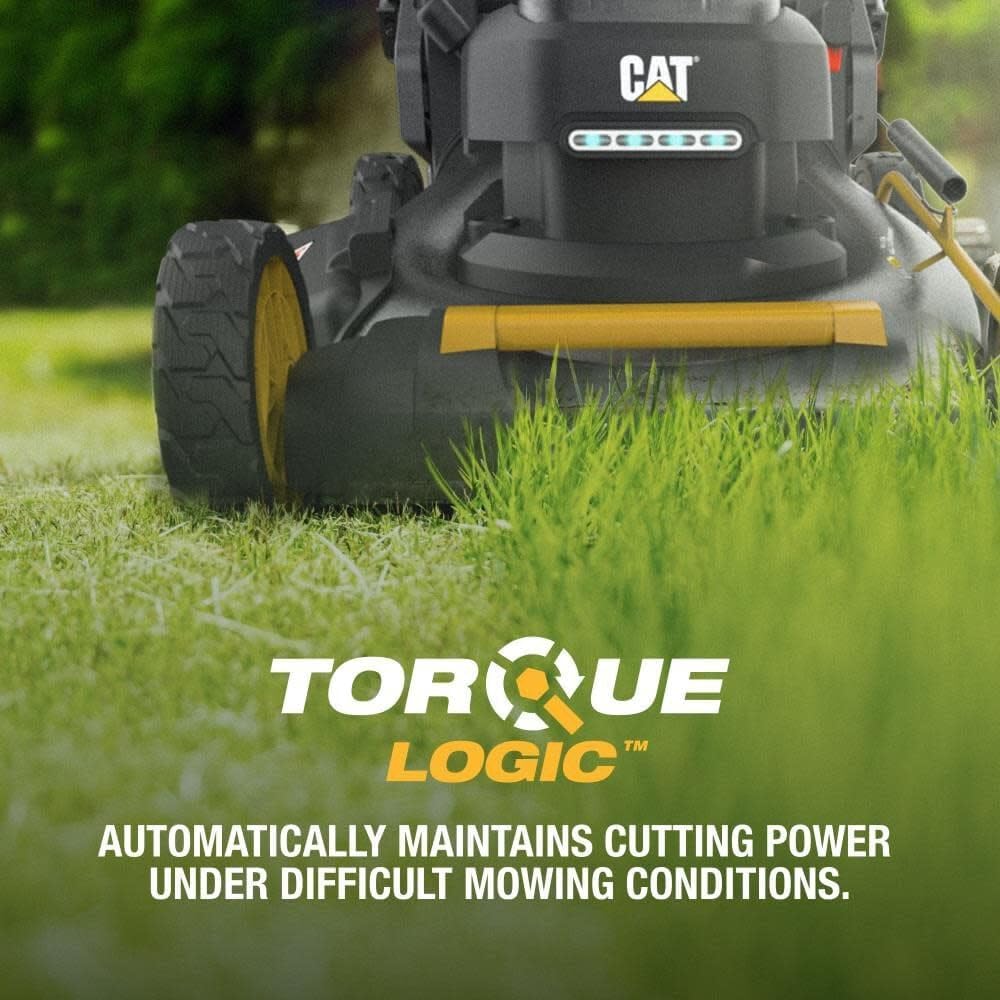 Cat DG670 60V 21' Cordless 3-In-1 Cutting Modes, Brushless Push Lawn Mower with TorqLogic - Battery & Charger Included