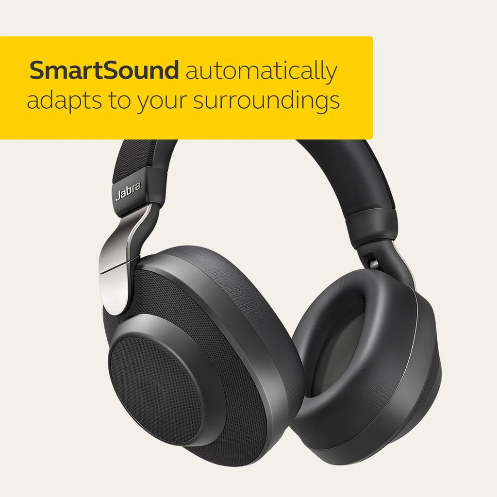 Jabra Elite 85h Wireless Bluetooth Headphones, Gold Beige, Noise Cancelling, 36 Hours Battery Life