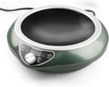 1700W 120V Concave Induction Wok Cooktop, 9.25-Inch Coil, Steady Low-Heat Control, 16 Power Levels, ETL Listed Portable Countertop Burner for Round-Bottom Woks & Flat-Bottom Pans