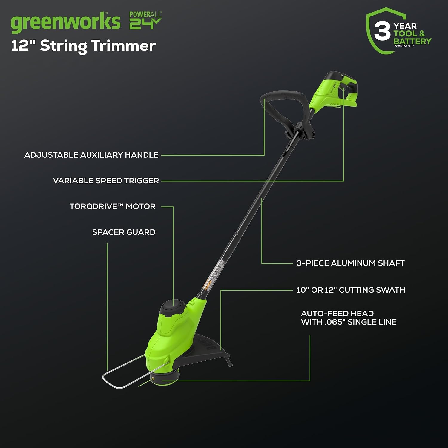 Greenworks 48V (24V x 2) Electric Lawn Mower Combo Kit with 20' Steel Deck, 12' String Trimmer, 320 CFM Blower, Circular Saw – All-in-One Cordless Combo: Ideal for Home Yard Work & DIY Projects