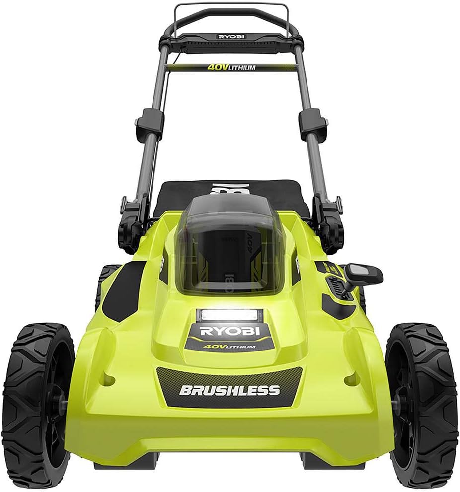 Ryobi Cordless Push Lawn Mower 20 in. 40-Volt with Whisper-Quiet Design