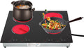 4 Burner Electric Cooktop Countertop Built-in Cooktop 3000W 110V 24' Portable Electric Ceramic Stove Sensor Touch Control Hot Plate Stove with 9 Heating Level, Child Safety Lock and Timer