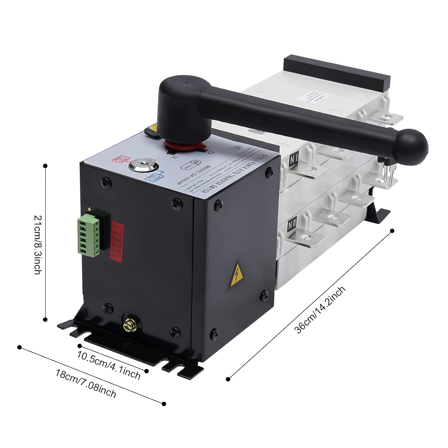 110V Dual Power Automatic Transfer Switch Dual Power Generator Changeover Switch 250A 4P