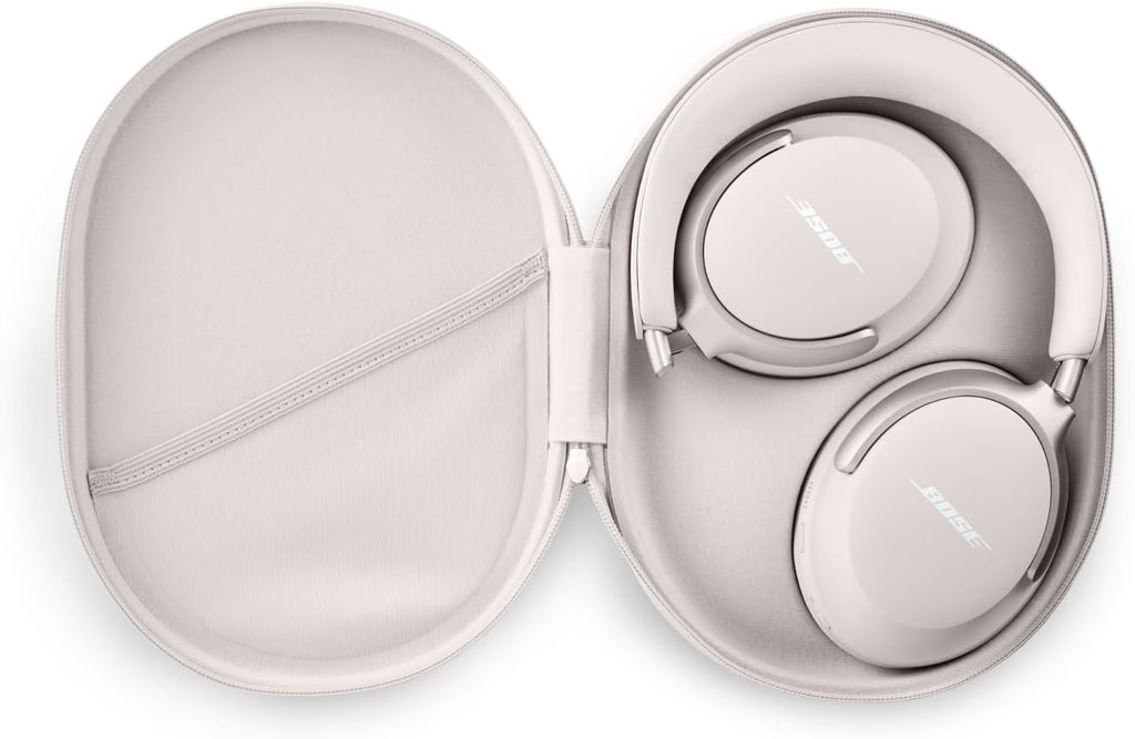 Bose QuietComfort Ultra Wireless Noise Cancelling Headphones with Spatial Audio, Over-The-Ear Headphones with Mic, Up to 24 Hours of Battery Life, White Smoke (Renewed)