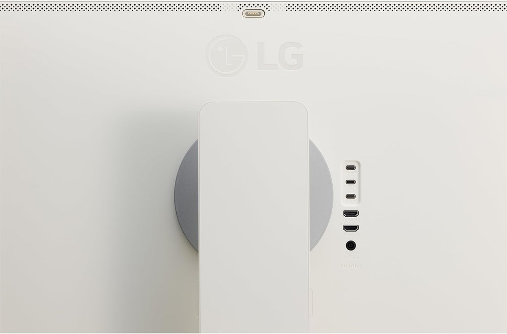 LG 32SR85U-W Smart Monitor 32-inch 4K UHD (3840x2160), IPS Display, webOS 23, USB Type-C 90W PD, Built-in FHD Webcam & Speaker, HDR 10, AirPlay 2, Screen Share, Bluetooth, White