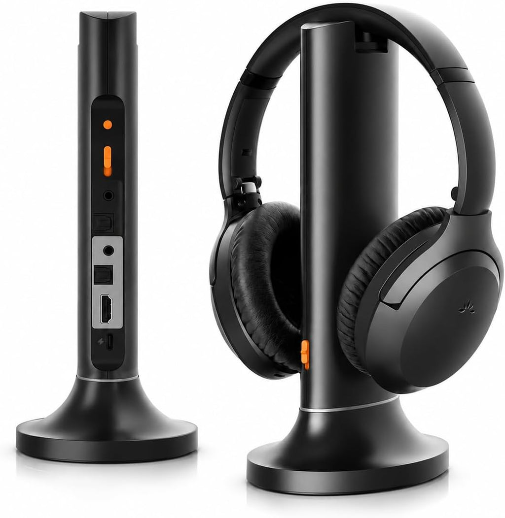 Avantree Opera Aura - Auracast Wireless TV Headphones with HDMI ARC, TV Audio System for Seniors & Hearing Aid Users, Clear Voice, Volume Boost & Audio Sharing