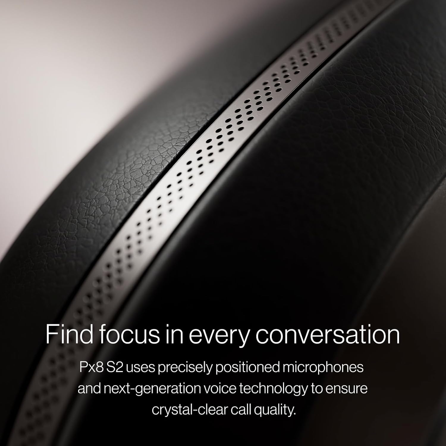 Bowers & Wilkins Px8 S2 Wireless Over-Ear Headphones, Onyx Black, Bluetooth Headphones with Active Noise Cancelling, Hi-Res Audio, 30 Hours of Playtime, USB-C 15-Min Quick Charging