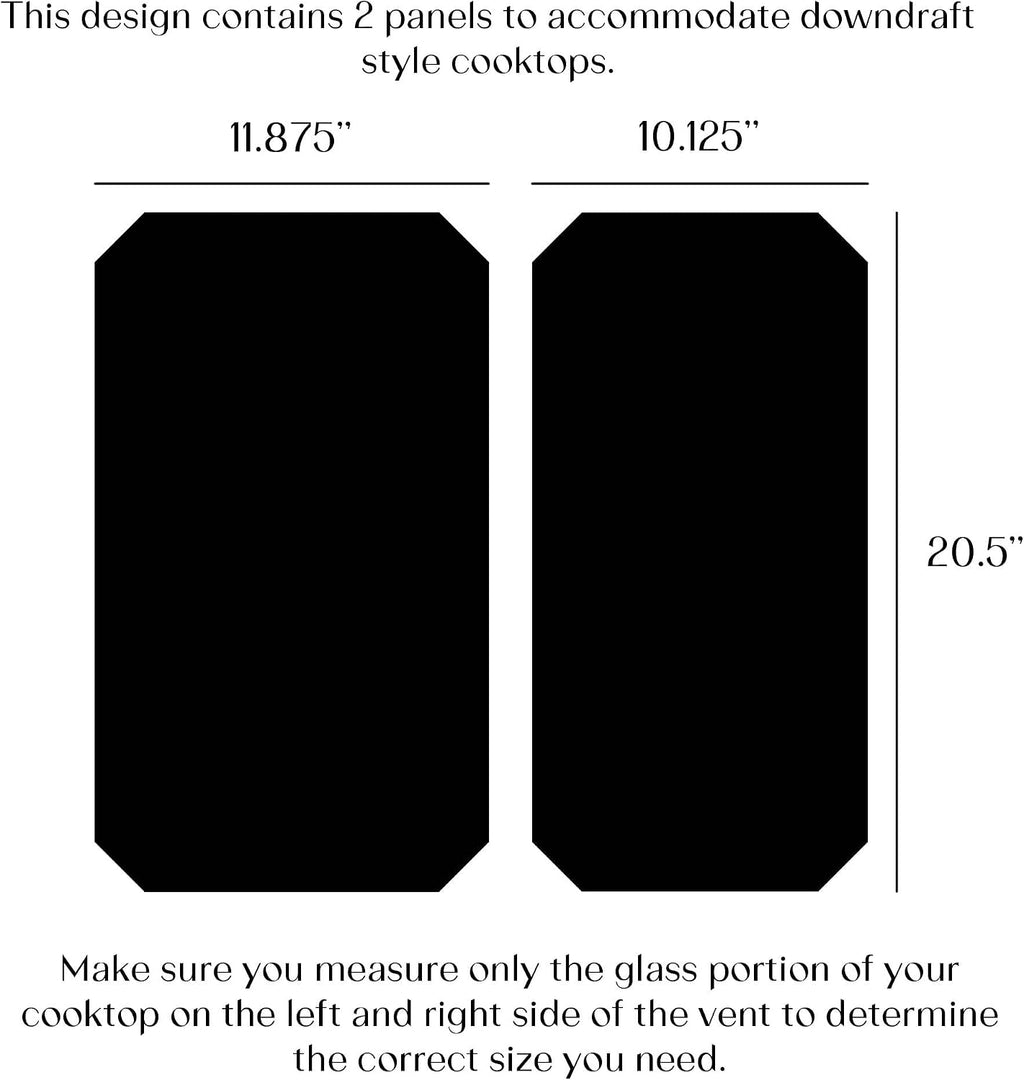 Electric Stove Cover Protector - Can be Used While Cooking - Glass Panel Overlay - Can Withstand over 1400 °F - Kitchen Essential for Cooktop Protection (2 Panels)