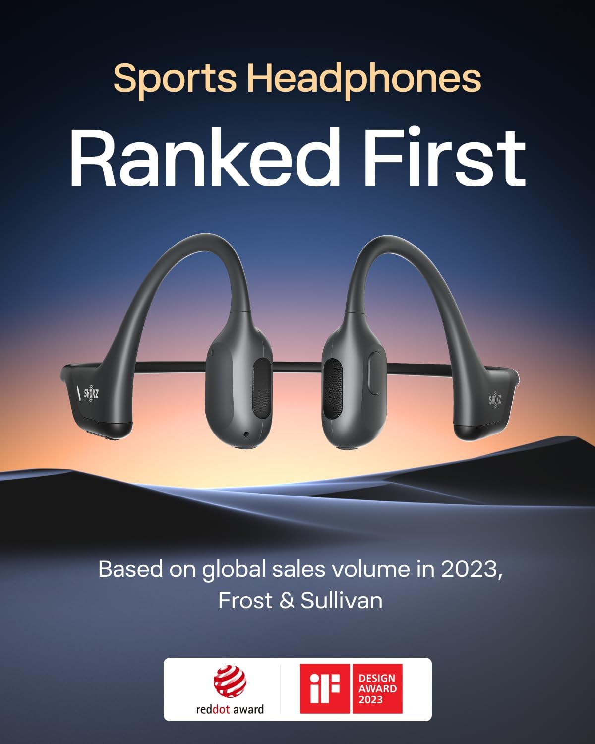 SHOKZ OpenRun Pro Mini-Bone Conduction Headphones, Open-Ear Bluetooth Wireless Sport Headphones for Running and Workout-Sweat Resistant,Long Battery Life,Deep Bass,Mic-with Hair Band, Black