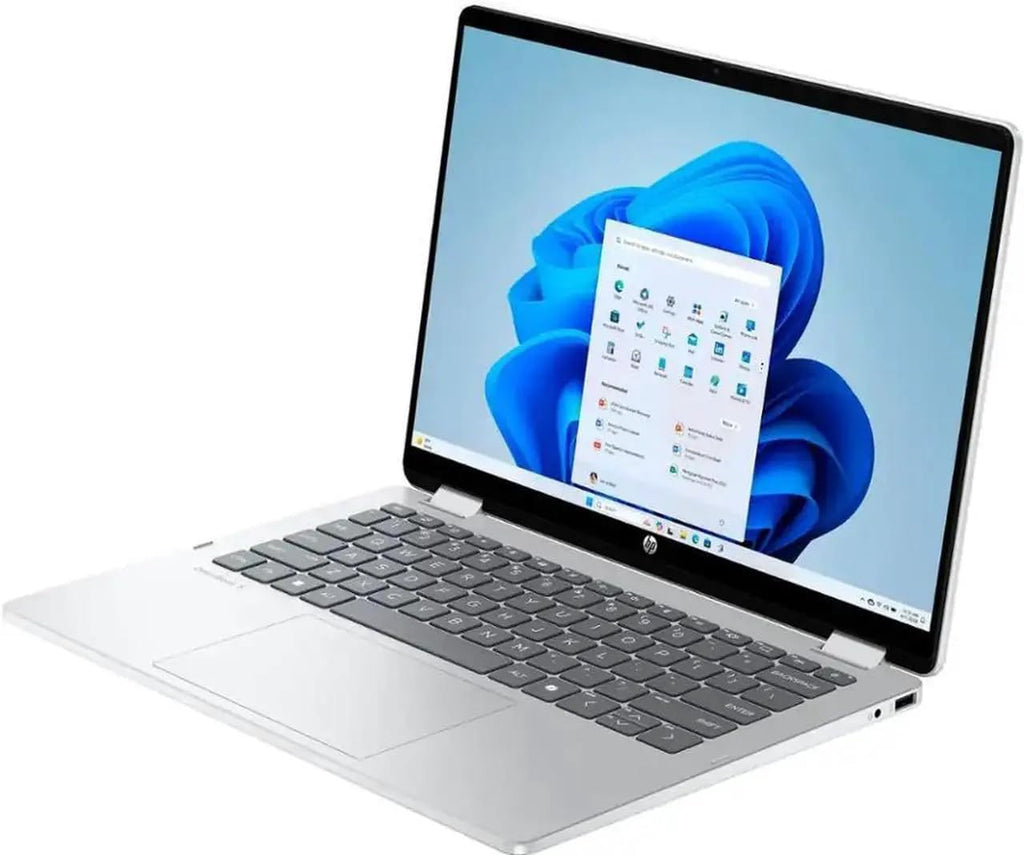 HP OmniBook 5 Flip 2-in-1 14' Full HD+ Touch-Screen Laptop | Intel Core 5 120U|Intel Graphics| Copilot | Webcam| Silver | 8GB RAM DDR5 | 512GB SSD |Windows 11 Home |Bundle with Stylus Pen