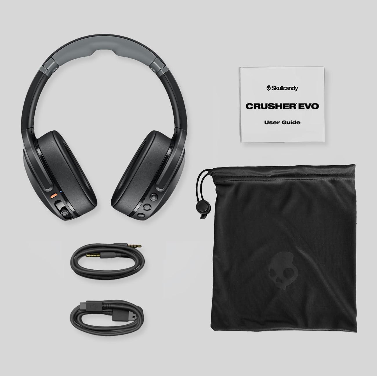 Skullcandy Crusher Evo Wireless Over-Ear Headphone - Chill Grey (Renewed)
