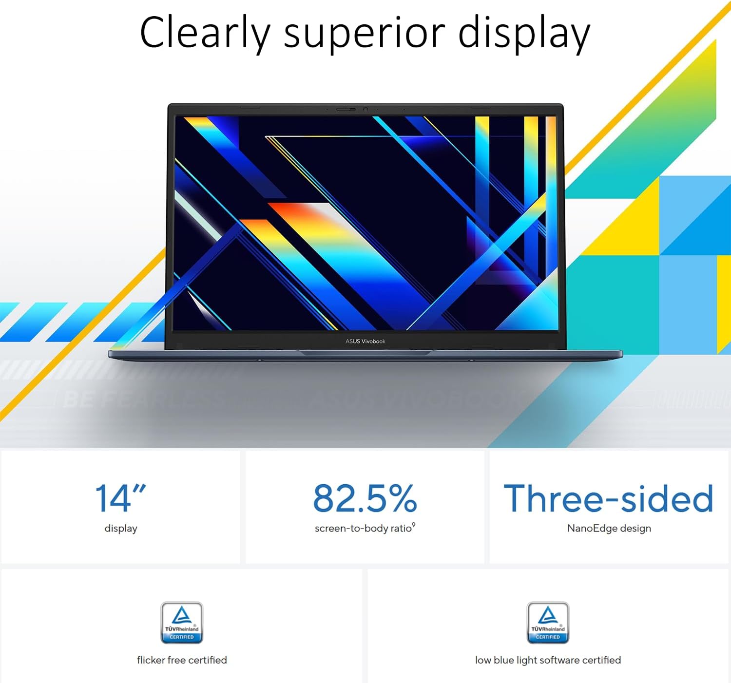 ASUS Vivobook 14 Inch Business Laptop | Intel 6-Core i3, 4.4GHz | Intel UHD Graphics | 8GB DDR4 RAM, 256GB SSD | FHD Anti-Glare IPS | WiFi 6 | 10HR Battery | Office 365 for the Web | Win 11