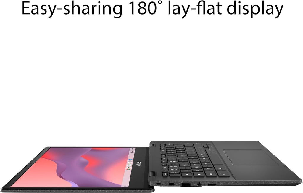 ASUS Chromebook CM14 Laptop, 14' HD Anti-Glare Display (1366x768), MediaTek Kompanio 520, 4GB RAM, 64GB eMMC, ChromeOS, Gray, CM1402CM2A-DS44, Gravity Grey (Renewed)