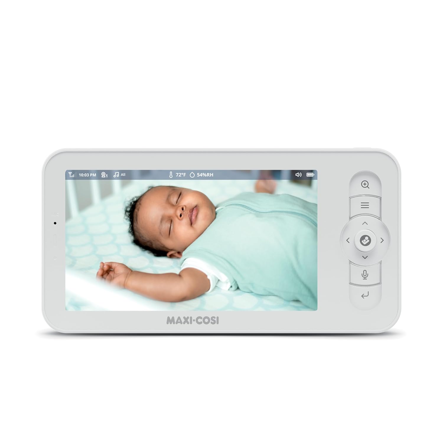 Maxi-Cosi See Pro 360 Baby Monitor with CryAssist™ AI Cry Translation, 2K HD camera with PTZ, Secure Non Wi-Fi 5 inch parent unit, 10 hour battery, Soothing Lullabies, 2-way audio