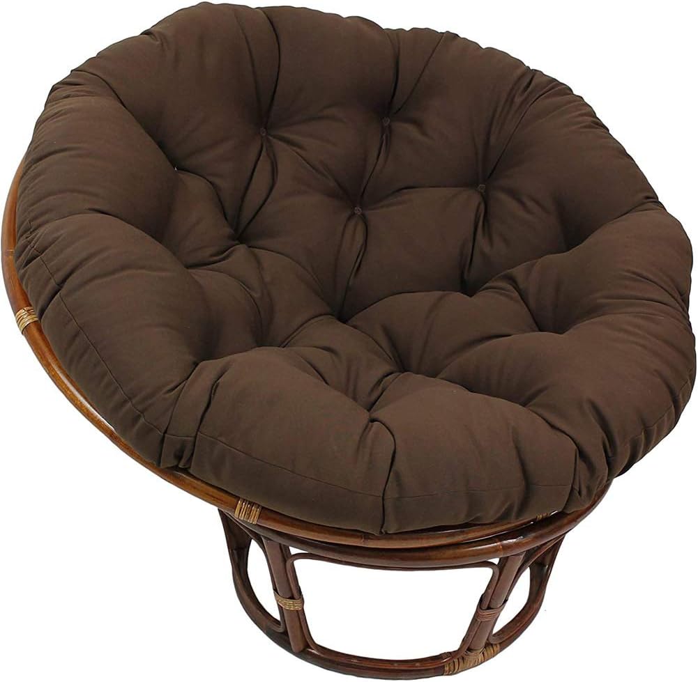 Hanging Basket Seat Cushion Mattress,Indoor Outdoor Swing Chair Cushion Pad,Thicken Round Egg Louger Cushion Pillow for Rocking Chair Hammock Brown B 120x120cm(47x47inch)