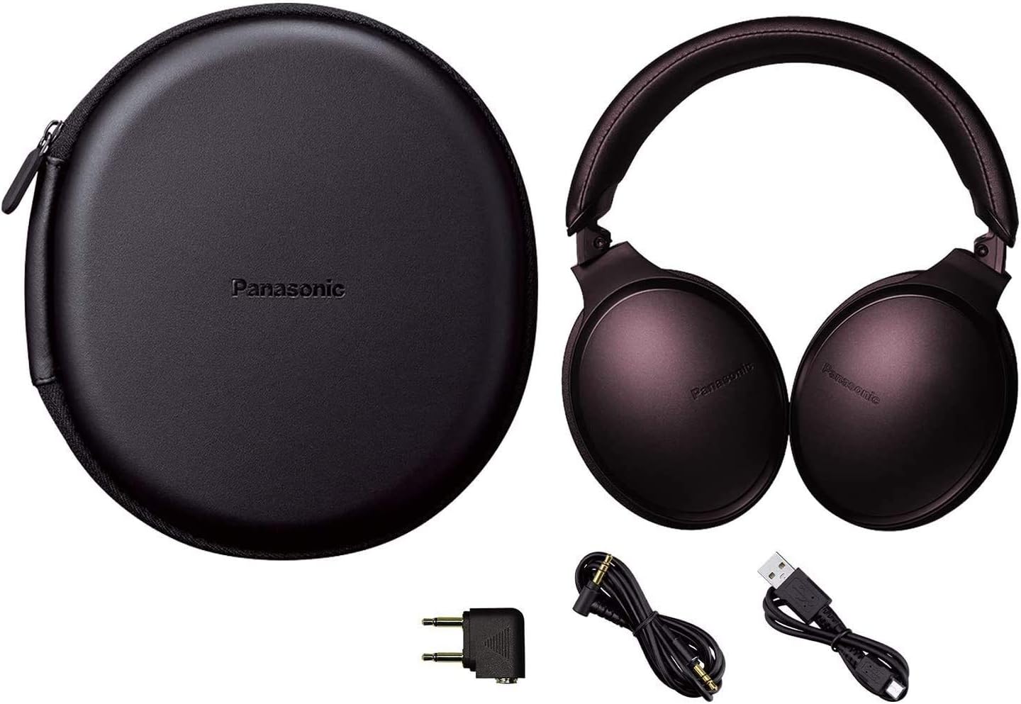 Panasonic Noise Cancelling Over The Ear Headphones with Wireless Bluetooth, Alexa Voice Control & Other Assistants – Brown (RP-HD805N-T), One Size Fits All