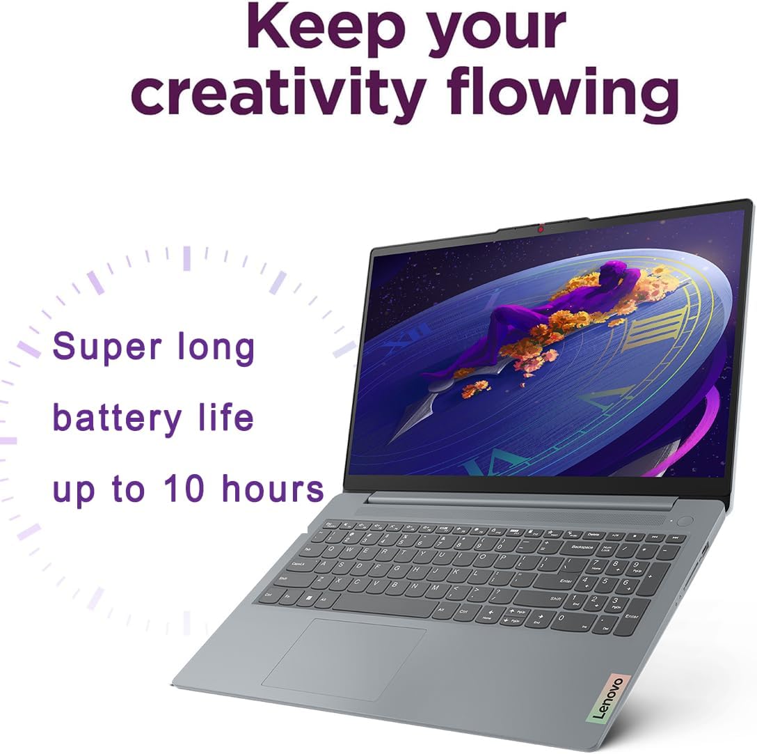 Lenovo IdeaPad 15.6' FHD Touchscreen Laptop (16GB RAM, 1TB SSD, Intel 6-Core i3-1215U (> i5-1135G7)), Narrow Bezel, Webcam, 10-Hr Long Battery Life, Wi-Fi 6, IST Hub, Win 11 Home S Mode, Cloud Grey
