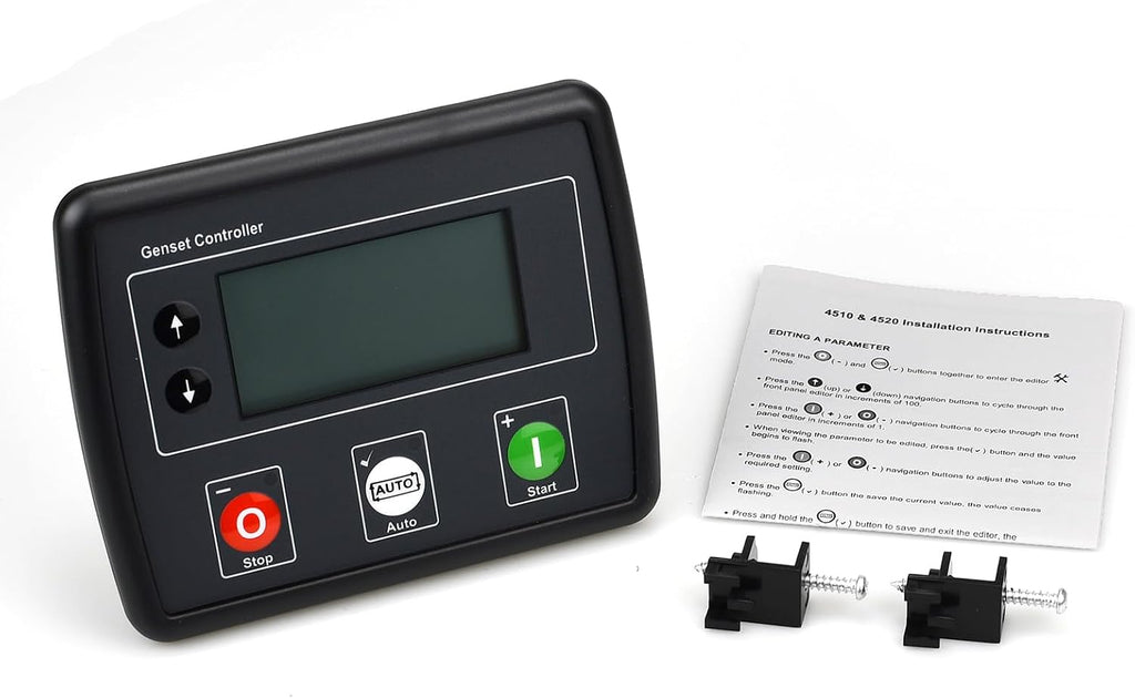 DSE4520 Auto Mains Failure Control Module Self‑Starting LCD Controller,AMF Control Module Automatic Transfer Switch with LCD Display for Electronic Engine Generator Set Applications