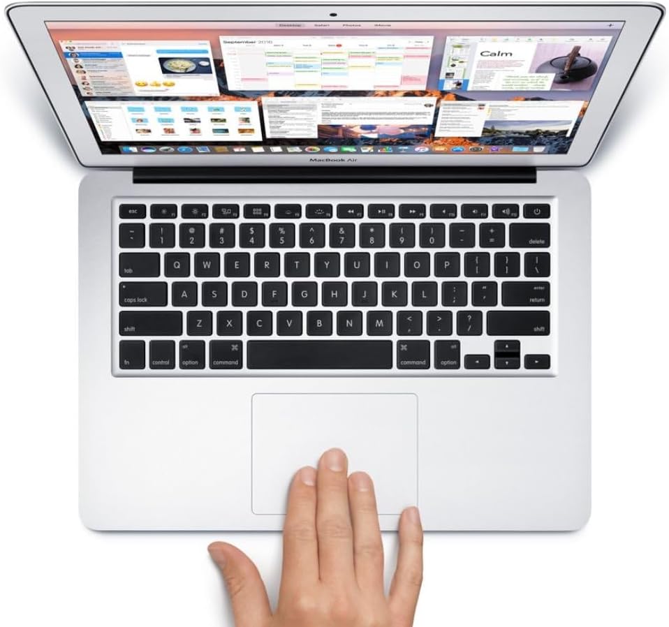 Apple Mid 2017 MacBook Air with 1.8GHz Intel Core i5, 13-inch, 8GB RAM, 256GB SSD, Silver (Renewed)