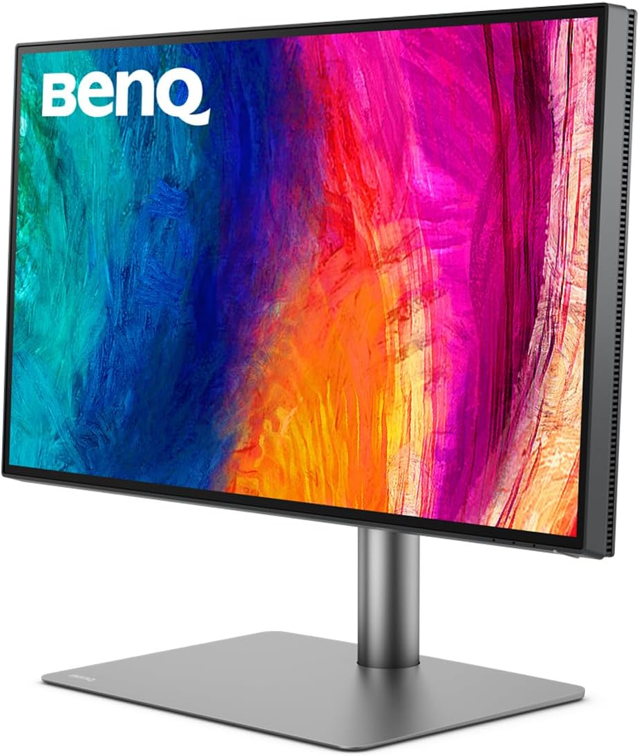 BenQ PD2725U Thunderbolt 3 Monitor for MacBook 27 Inch 4K IPS UHD, AQCOLOR, 100% sRGB & Rec.709, 95% P3, DeltaE≤3, Uniformity, Pantone, Factory-Calibrated, USB Hub, 65W USB-C, Daisy Chain, KVM Switch