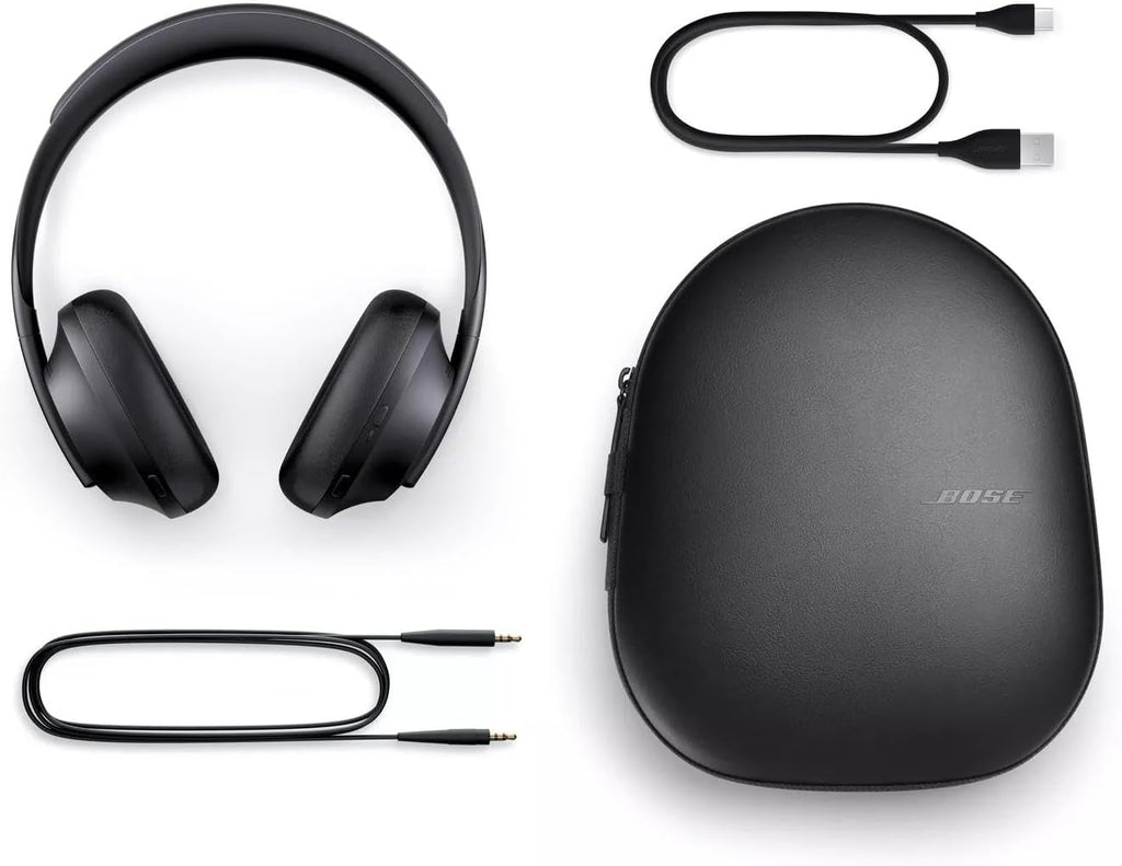 Bose Headphones 700, Noise Cancelling Bluetooth Over-Ear Wireless Headphones with Built-in Microphone for Clear Calls and Alexa Voice Control, Black