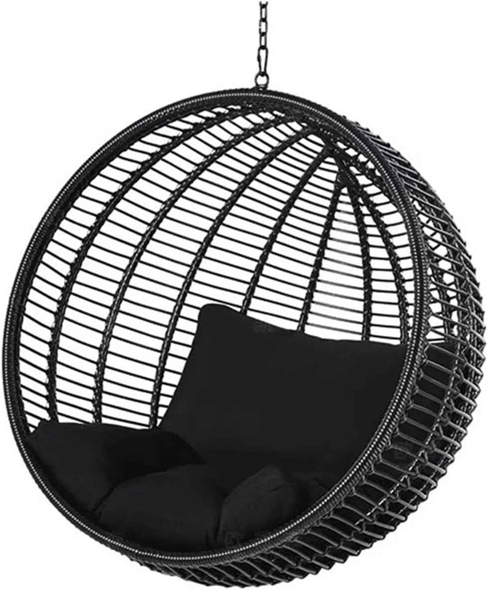 Home Rattan Chairs- Outdoor Balcony Hanging Basket Hanging Chair Swing Outdoor Rocking Chair Household Indoor Cradle Patio Lounge Chair