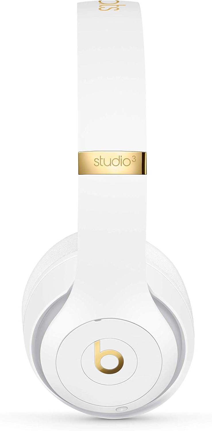 Beats by Dr. Dre Studio 3 Wireless Over-Ear Headphones with Built-in Mic - White (Renewed)