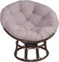 Papasan Chair Cushion, Swing Chair Cushion Rocker Chair Pads, Hammock Seating Cushion Pillow for Outdoor Indoor Hanging Egg Chair(Gray,110 * 110cm)